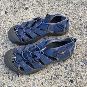Keen Newport H2 Waterproof Hiking Sandals Blue Yellow Mens Outdoor Water Size 5